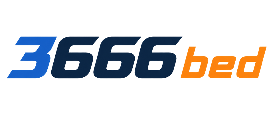 3666 bed brand logo in black and gold theme